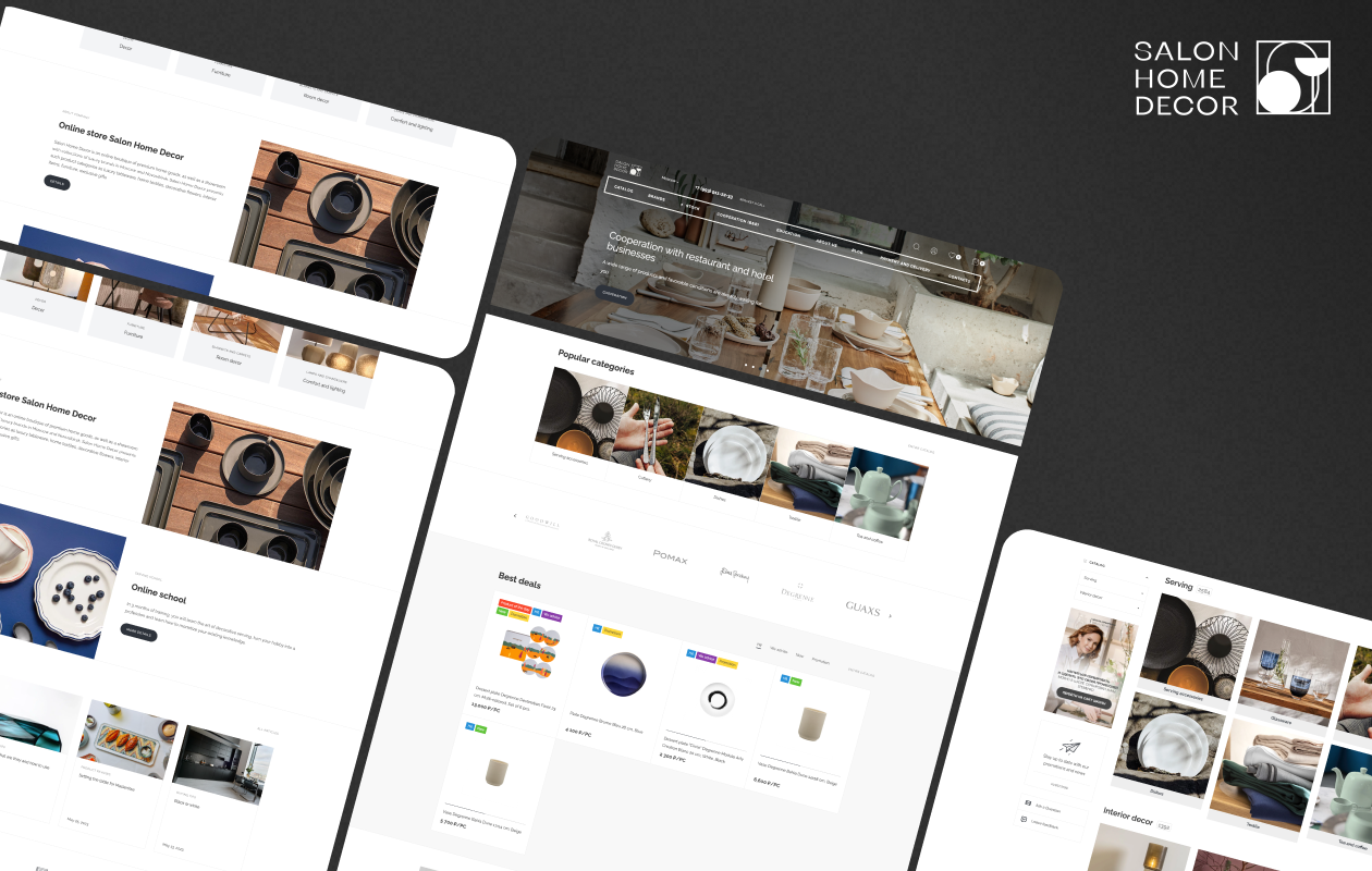 Salon Home Decor – online boutique of premium home goods
